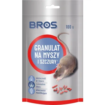 Bros Granulat trucizna, trutka na myszy i szczury 200 g