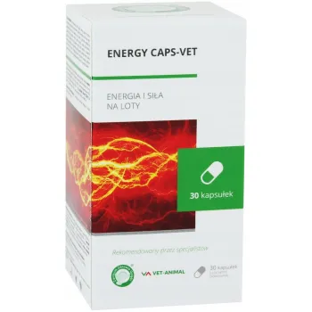 VET ANIMAL Energy Caps Vet 30 kapsułek, energia i siła na loty gołębi