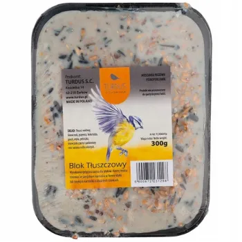 Blok tłuszczowy dla dzikich ptaków na przymrozki 300 g