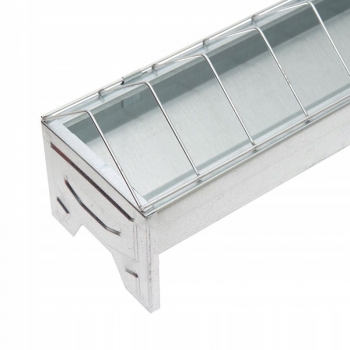Karmidło korytkowe 75 cm Karmnik dla drobiu kurcząt niosek metal ocynk