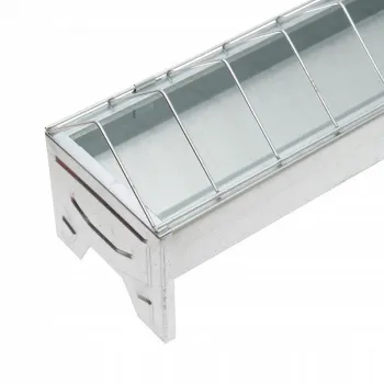 Karmidło korytkowe 75 cm Karmnik dla drobiu kurcząt niosek metal ocynk