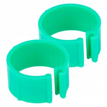 Znaczniki, obrączki dla kur 10 szt. 16mm Jasno Zielone