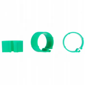 Znaczniki, obrączki dla kur 10 szt. 16mm Jasno Zielone