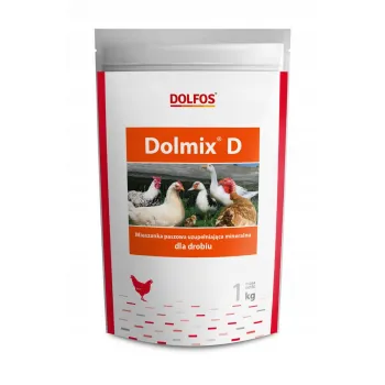 DOLFOS Dolmix D 1 kg Witaminy dla drobiu kaczek kur gęsi