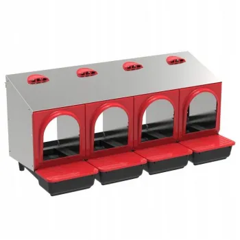 Gniazdo dla kur niosek automatyczne PLATINUM poczwórne zpojemnikiem na jaja