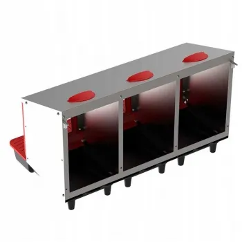 Gniazdo dla kur niosek automatyczne PLATINUM potrójne z pojemnikiem na jaja