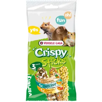 VL-Crispy Sticks Omnivores Triple 165g-3 kolby dla chomików, myszy,szczurów