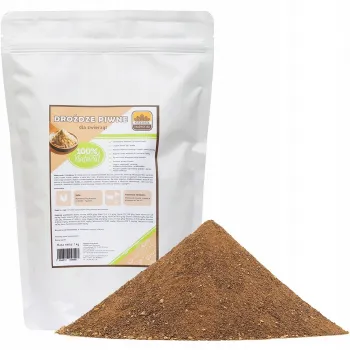 Drożdże piwne paszowe 1 kg 100% NATURALNY SKŁAD