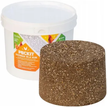 PECKIT Dziobak dla kur kamień do dziobania z minerałami, wapniem 4 kg