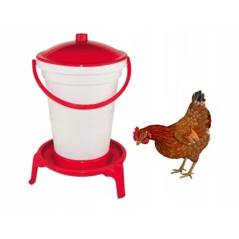 Poidło wiaderkowe dla kur 18 l z uchwytem