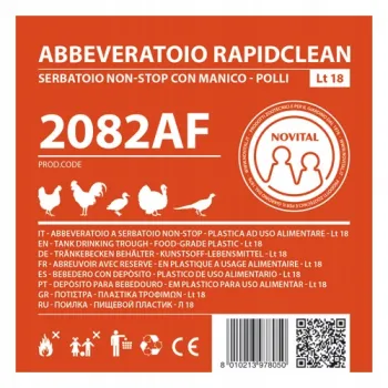 Poidło wiaderkowe dla kur 18 l z uchwytem