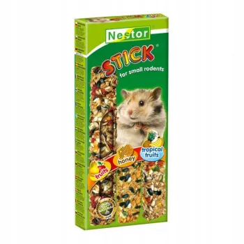 NESTOR 3w1 kolba owocowa dla gryzoni królika, Kokos i banany, miód, jabłka