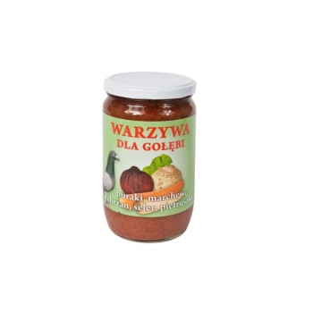 LEŚNA DOLINA Warzywa krojone dla gołębi, 640 g.